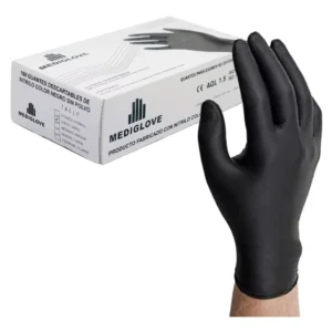Guantes Nitrilo Negro M X100