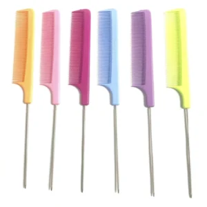 Peine cola metal colores euroestil 53848