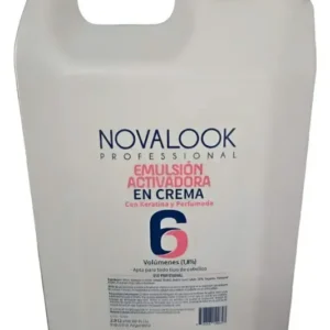 Emulsion activadora 6 volumenes con keratina y perfumada 2900 ml novalook