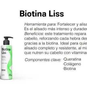 Alisado biotina liss- 1000 ml Ossono