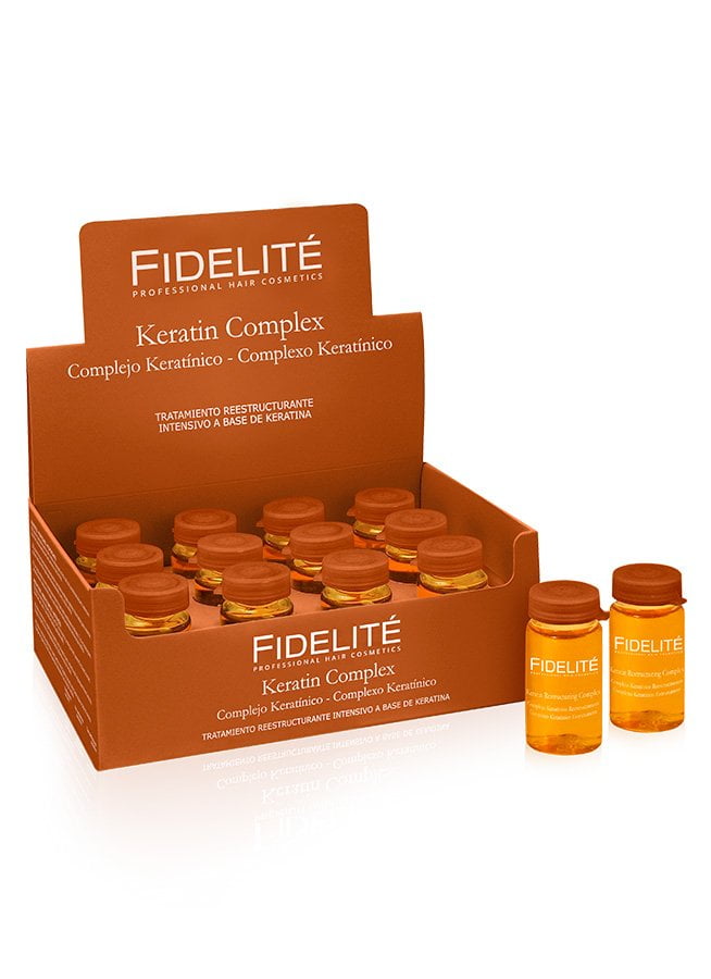 Ampollas Keratina x 12 unidades 15 ml fidelite