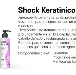 alisado shock keratinico- 1000 ml ossono