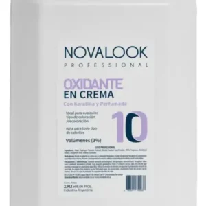 oxidante 10 volumenes con keratina y perfumada 2900 litro novalook