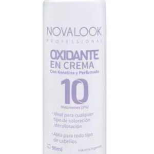 oxidante 10 volumenes con keratina y perfumada x 90 ml novalook