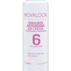 Emulsion activadora 6 volumenes con keratina y perfumada x 90 ml novalook