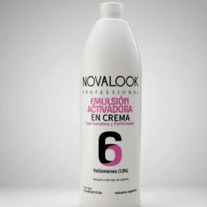Emulsion activadora 6 volumenes con keratina y perfumada x litro novalook